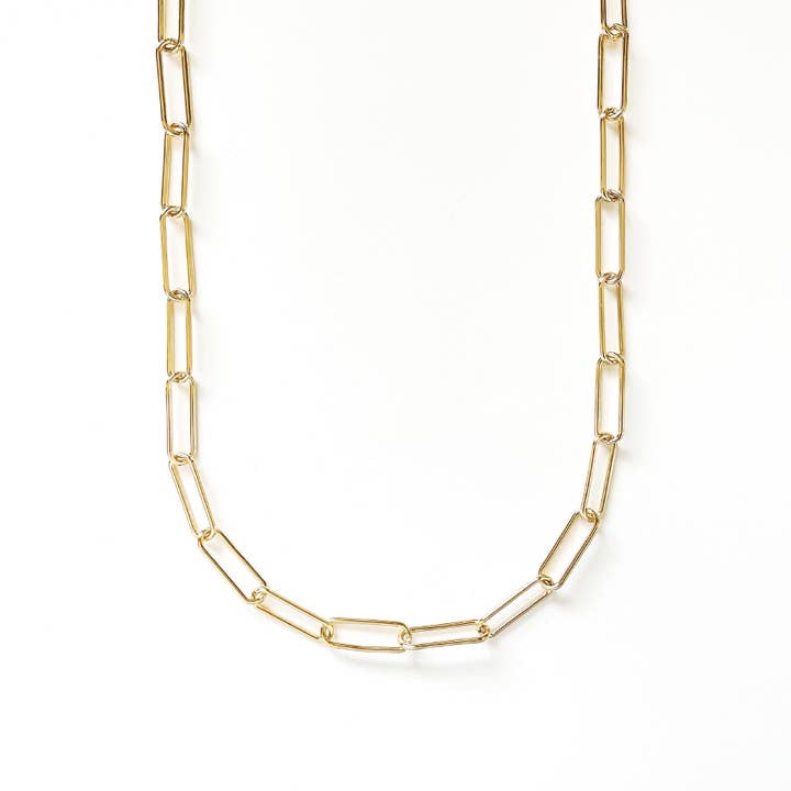 Mode-Papierkette Link Halskette Y97-G 24MM für den Großhandel von S&A Fashions