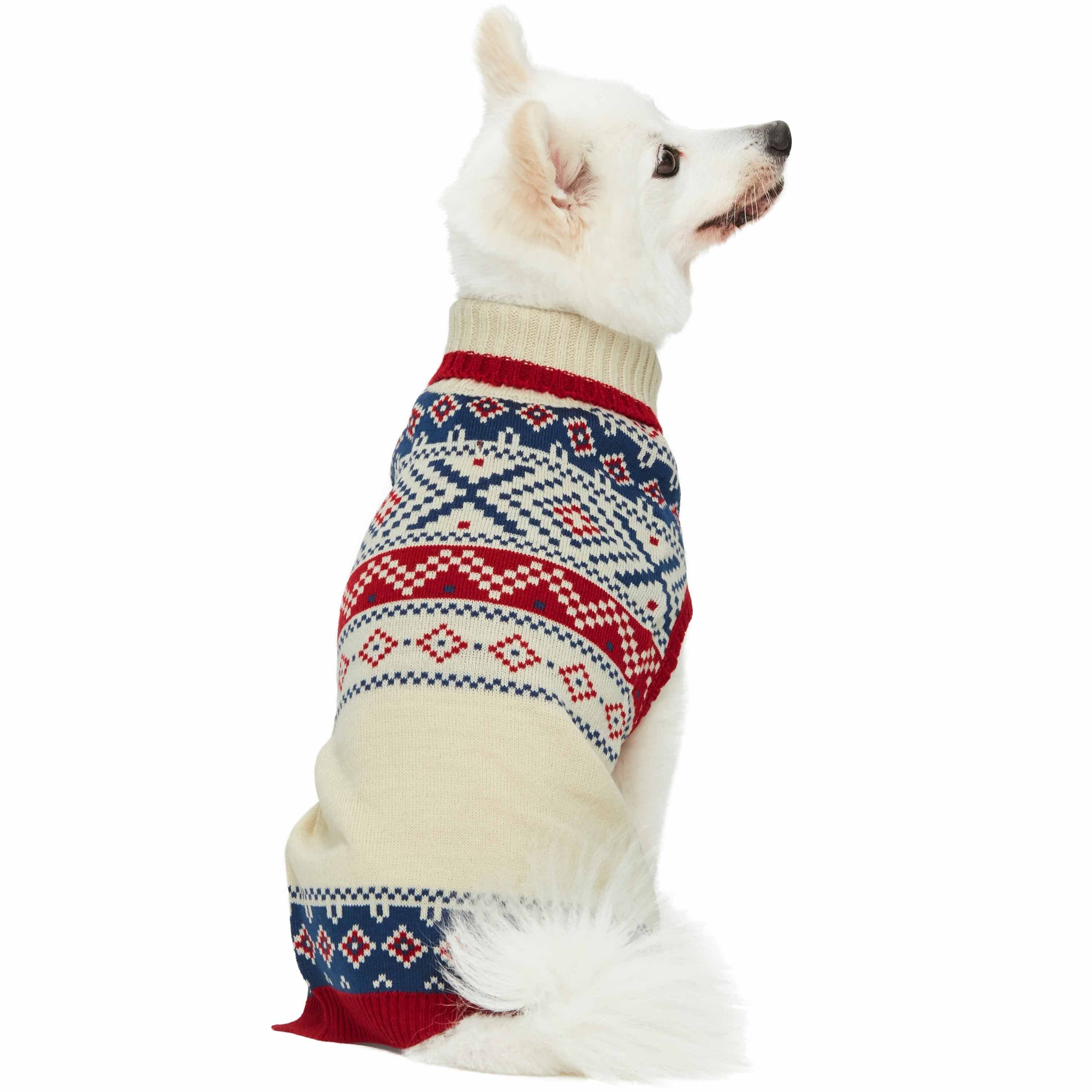 Blueberry Pet - Wholesale Pet Sweater - Dog - Custom-Knit & Dyed Holiday Family Sweater in Cream White16