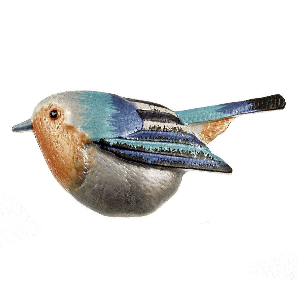 Origin Jewelry - Wholesale Brooch - Magnetic Bird Brooches - Brown/Red, Silver/Blk, Silver/Blue1