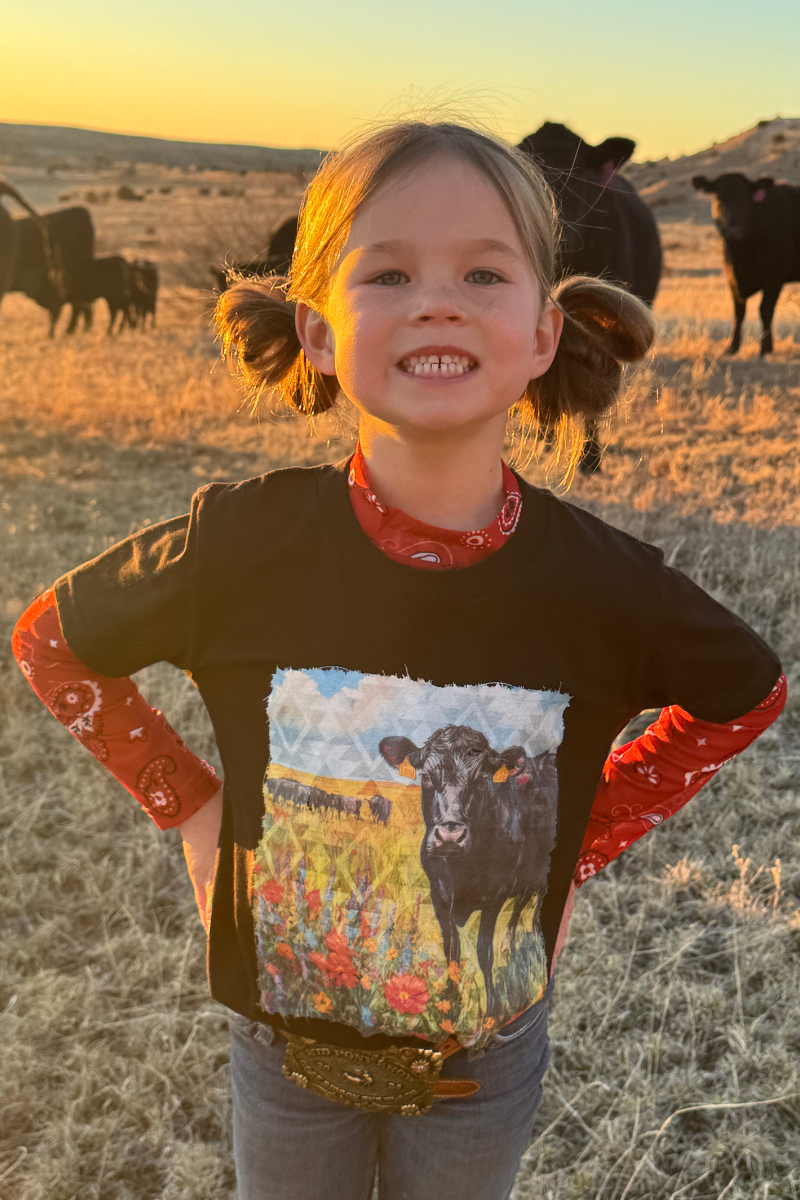 Sterling Kreek - Vente T-shirt – enfant - Haut en maille Bandana Babe rouge pour enfants3