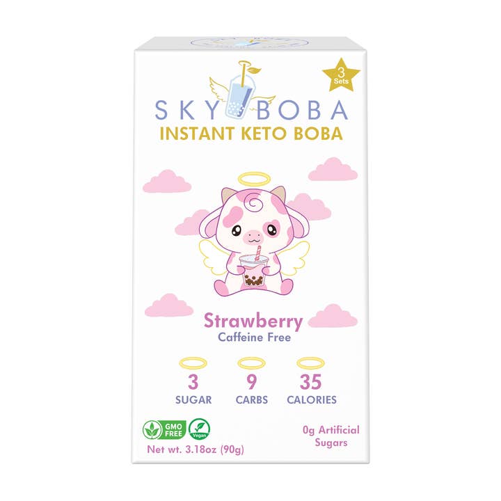 Keto Strawberry boba (3-sets) for wholesale by Sky Boba