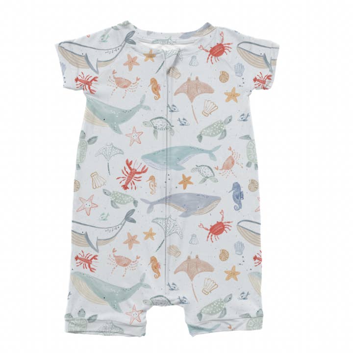 Under havet Zippy Shorts bambuspyjamas for engroshandel hos Wyldhood