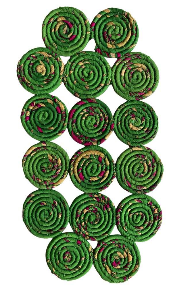 Ganesh Himal Trading – Engroshandel Bordskåner – Silkecoil Køkkenbordmåtte/Trivet3