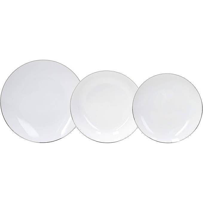 Metropolis middagsservis i vitt, 18 delar för wholesale av Tognana