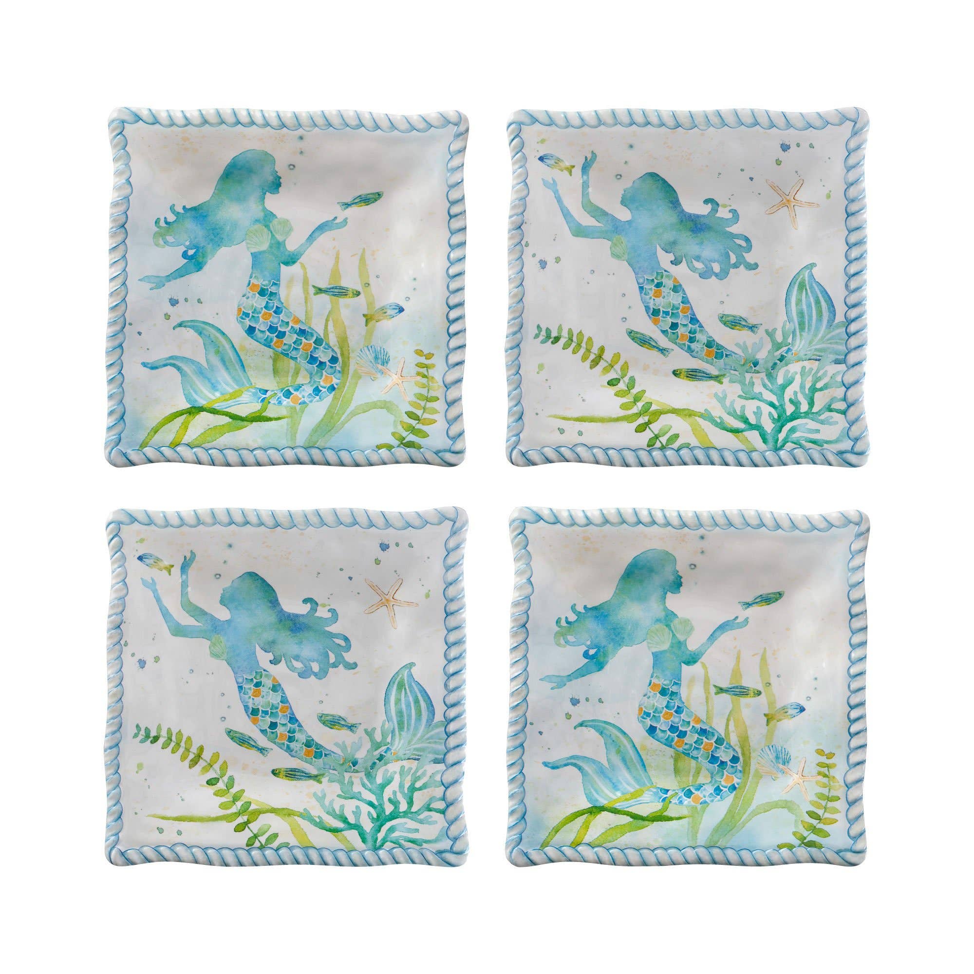 Supreme Housewares - Wholesale Dinner Plate - Mermaid 6" Melamine Plate1