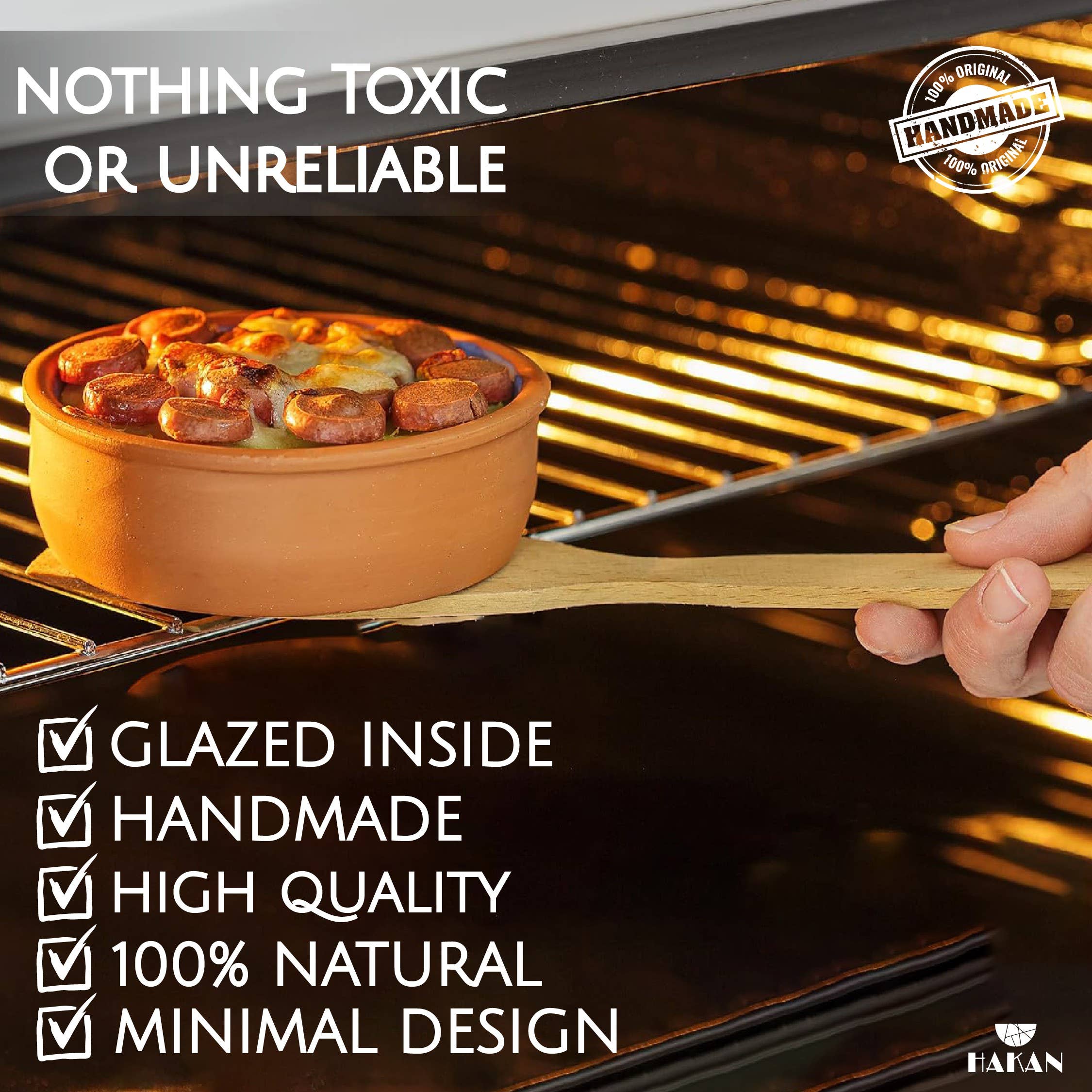 Hakan - Wholesale Cooking Pot - Hitit Clay Bowl Set of 6, Terracotta 4.5-inch Bowls Glazed10