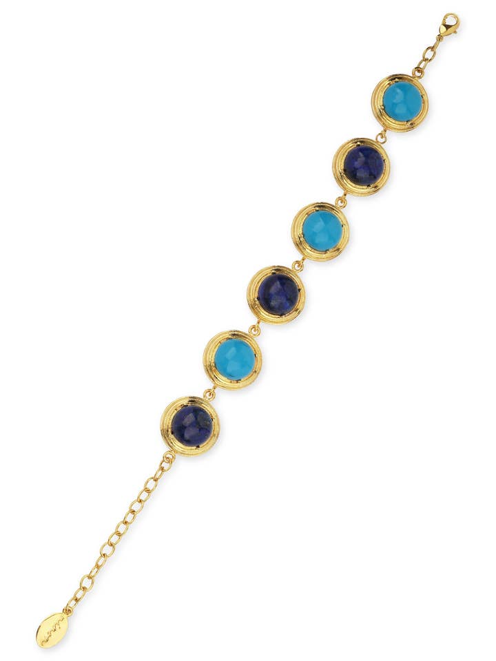 Halicarnassus Lapis Turkoois armband voor wholesale door Ninon