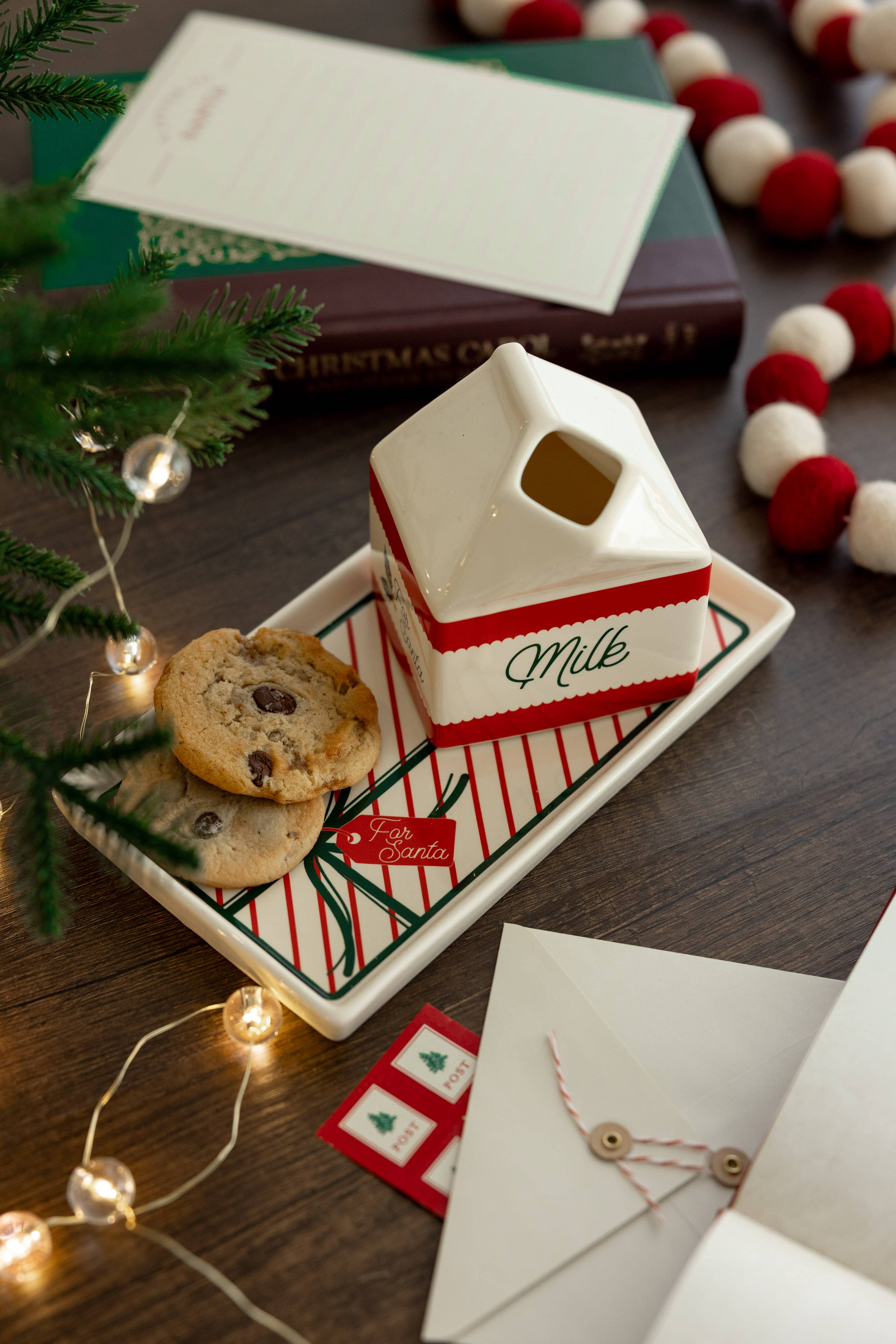 Steel Mill and Co. - Wholesale Serving Tray - Milk and Cookies Set, Bow6