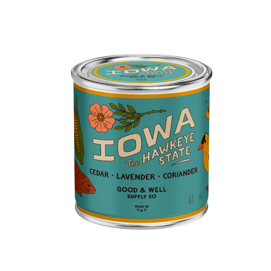 Good & Well Supply Co. - Wholesale Jar/Filled Candle - Iowa State Soy Candle 0