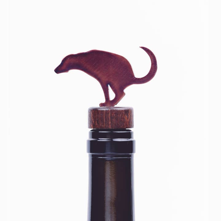 Blue Moose Metals – Engroshandel Vinprop – Hund vinflaske prop1