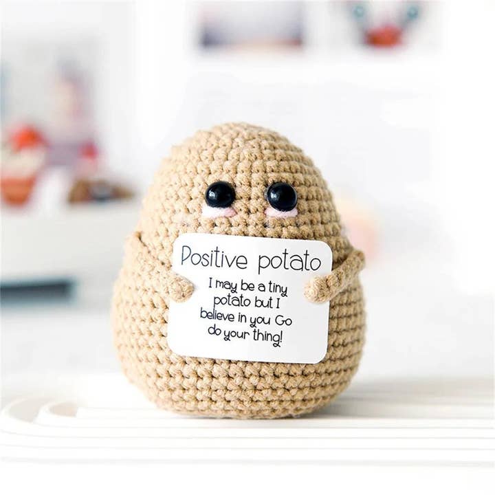 TOMOPOD LLC - Wholesale Stuffed/Plush Toy - Kids & Baby - Handmade Crochet Positive Potato, Cute Amigurumi Potato7