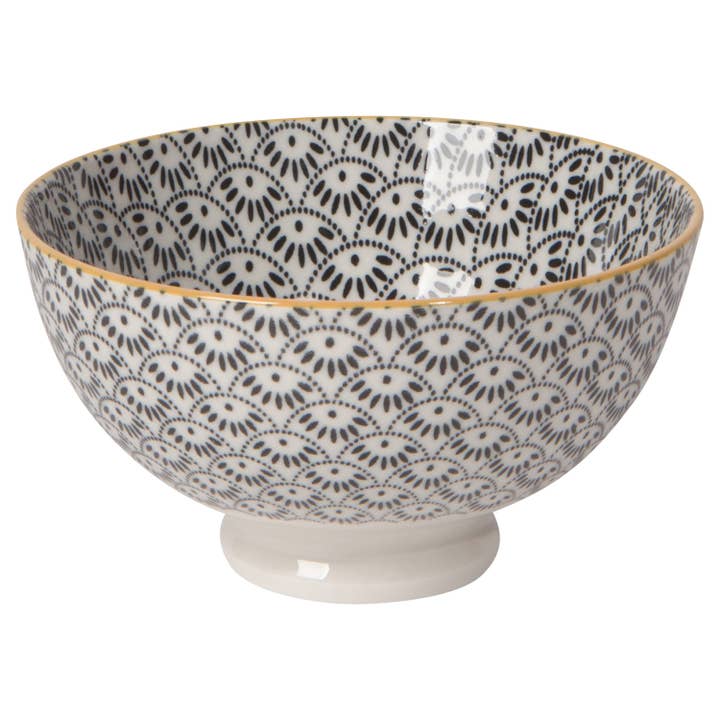 Now Designs by Danica - Wholesale Bowl - Dotted Scallop Stamped Bowl 4 inch