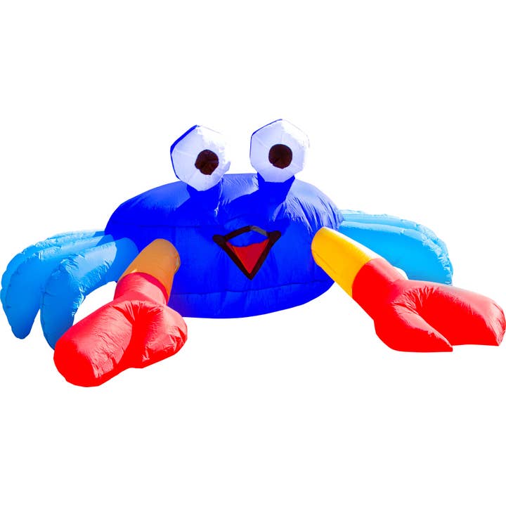 HQ Kites & Designs - Wholesale Inflatables - Bouncing Buddy "Billy The Crab" 3m Blue