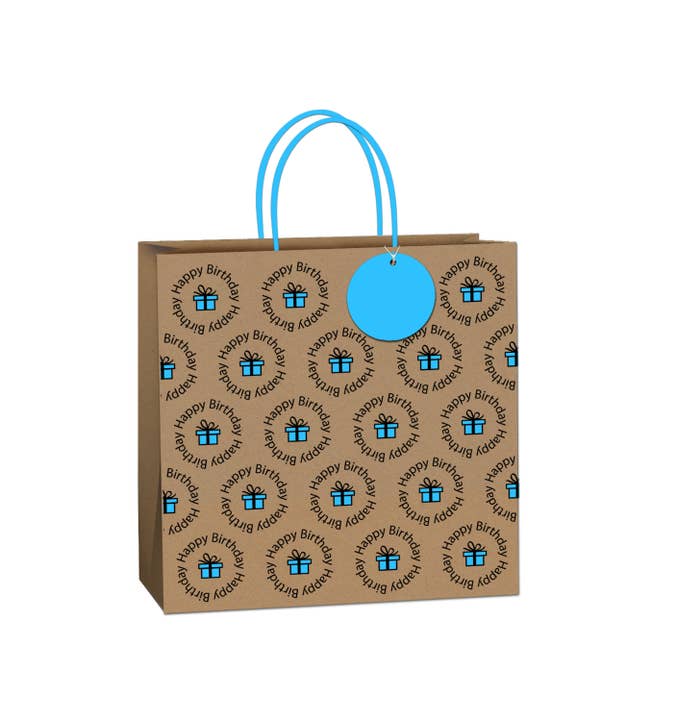 The Unique Paper Company - Venta al por mayor Bolsas de celofán - Bolsas de regalo ecológicas Simply Eco Blue FSC™ Sustainable2