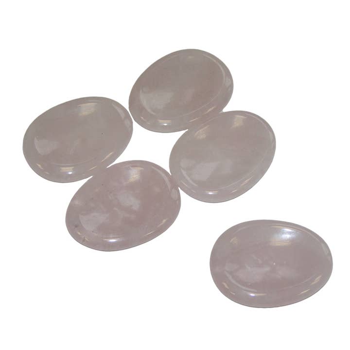 Crystal Magick Wholesale Ltd – wholesale Spiritual stone/crystal – Rose Quartz Worry Stones pk50