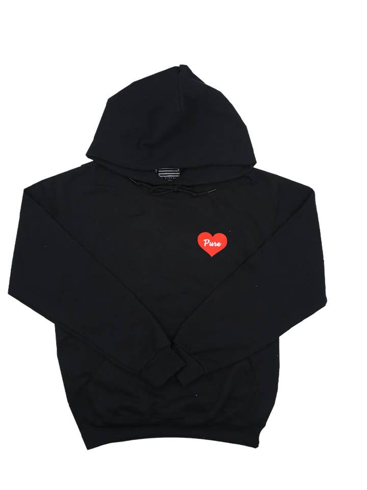 Sudadera con capucha Pure Heart para venta al por mayor de Pure Clothing of NY