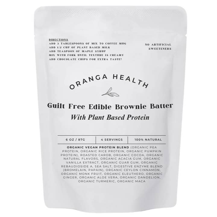Guilt Free Edible Brownie Batter With Plant Based Protein for wholesale by Oranga
