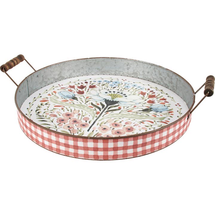 Farmhouse Floral Tray for wholesale by Primitives by Kathy