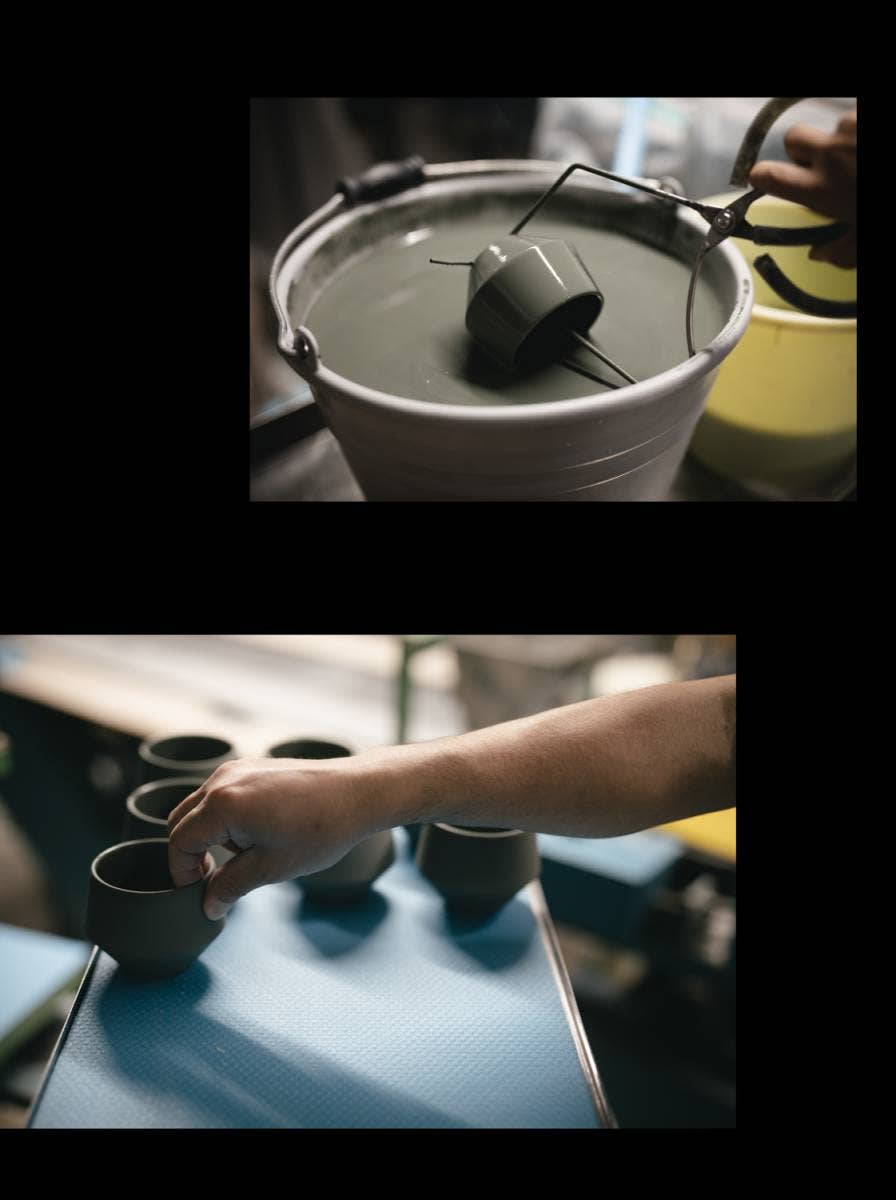 Yamani – wholesale Coffee/tea cup – Frustum Japanese Tea Cup - White6