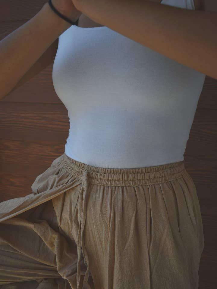 A Tender Rose – Calças - Mulher por atacado – Calças de Cânhamo Algodão Dhoti6