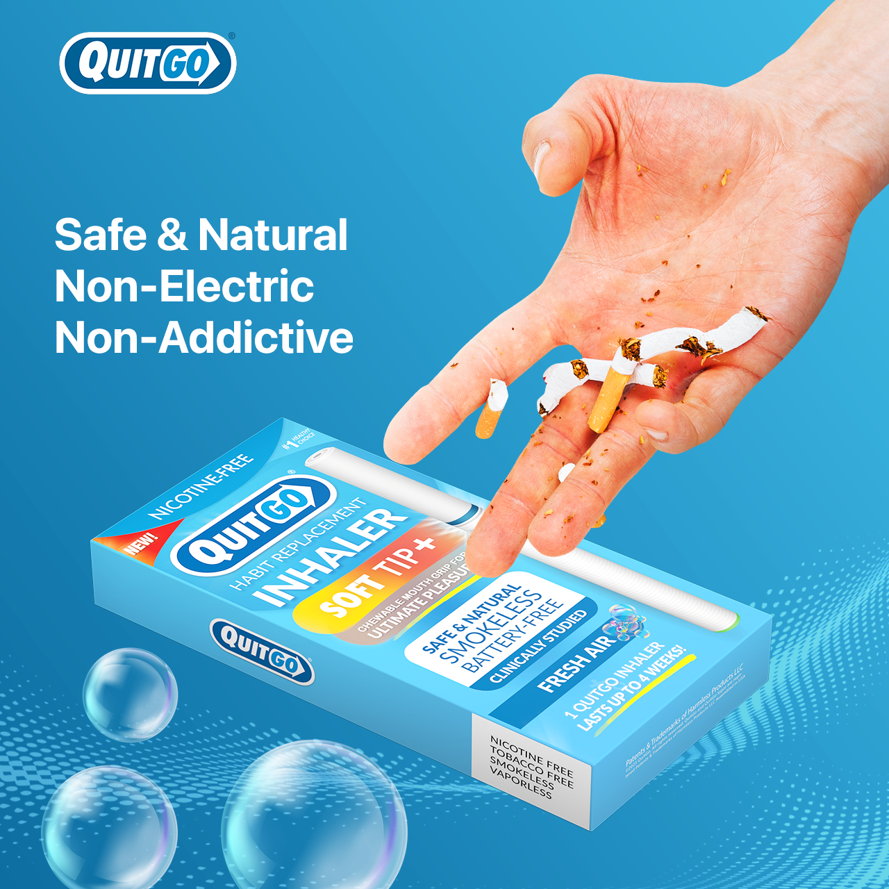 QuitGo - Wholesale Aromatherapy Inhaler - QuitGo® Fresh Air - Flavorless Air5