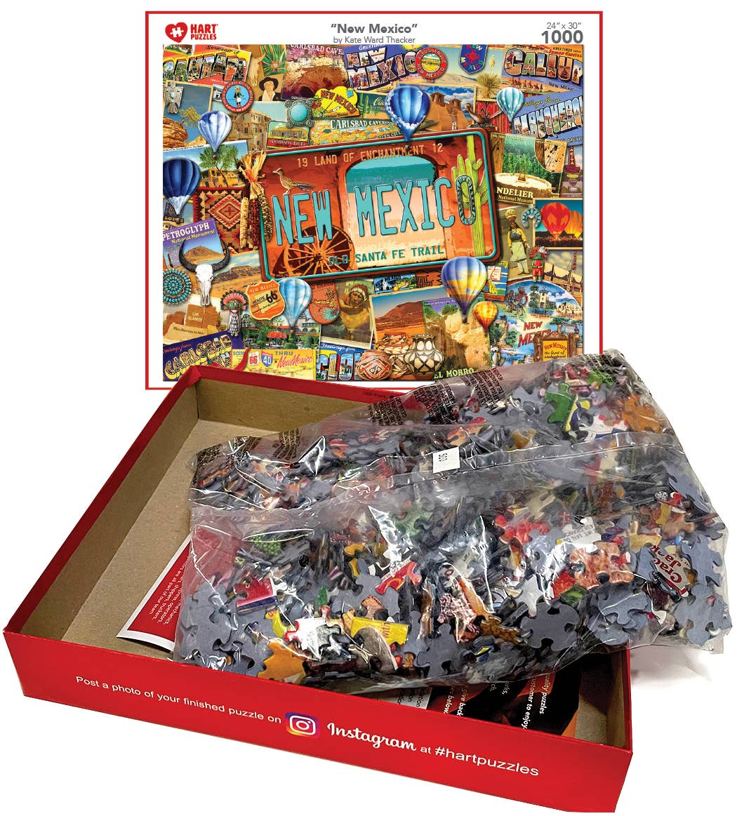 Hart Puzzles – Puzzle - Adulto por atacado – Novo México por Kate Ward Thacker2