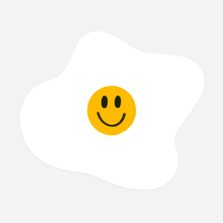 Happy Egg Sticker for wholesale by paper&stuff