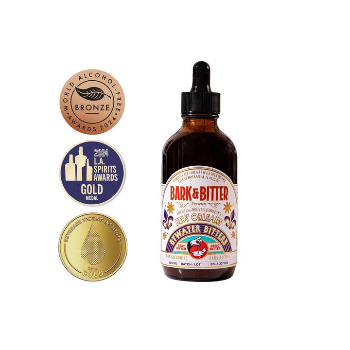 New Orleans Bywater Non-Alcoholic Bitters (4oz) for wholesale by Bark & Bitter