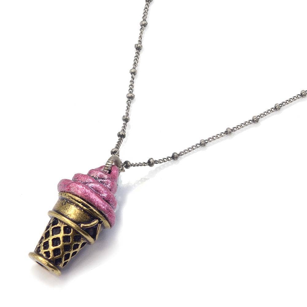 Sweet Romance Jewelry - Wholesale Pendant/Charm Necklace - Frozen Yogurt Pendant Necklaces OL_N1469