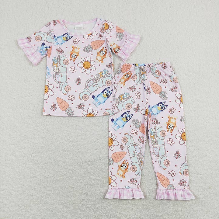 Baby Girls Easter Dog Carrots Shirts Pants Pajamas Clothes S for wholesale by Aier Wholesale