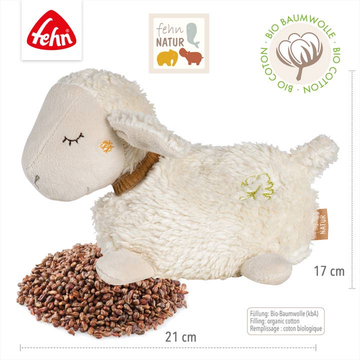 Fehn - Wholesale Knuffels - Kinderen en baby - Natuurlijk schapenverwarmend dier - met uitneembare warmtezak