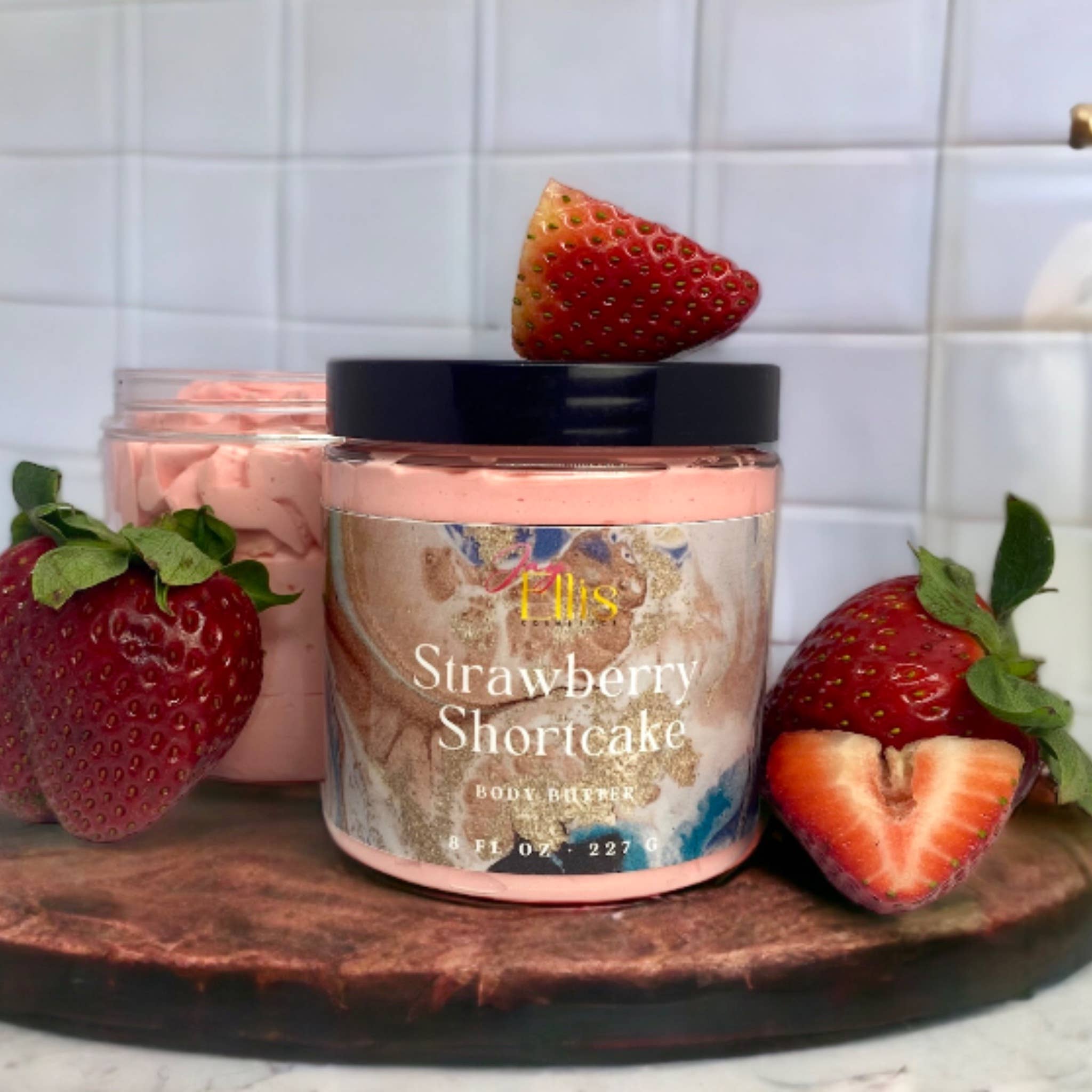 Jay Ellis Cosmetics – Bálsamo/manteiga corporal por atacado – Manteiga corporal morango