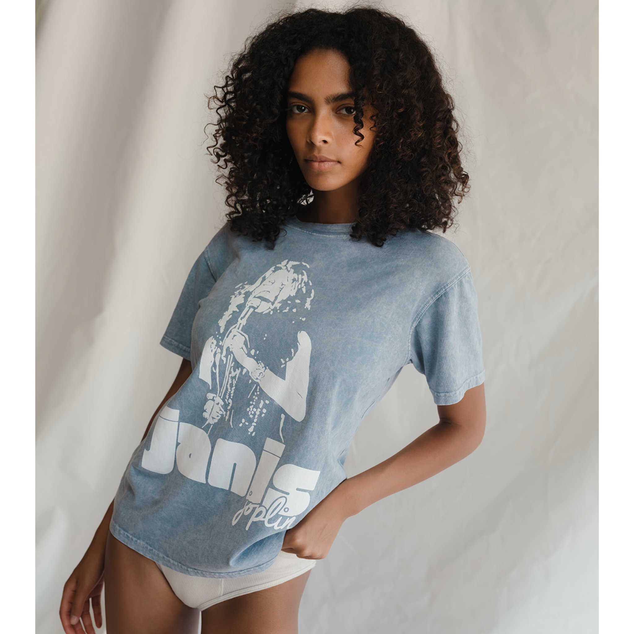 People Of Leisure - Wholesale Screen Printed T-Shirt - Women's - Janis Joplin Cry Baby Tee0