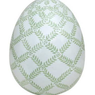 Soft Green Trellis Egg for wholesale by The Enchanted Home