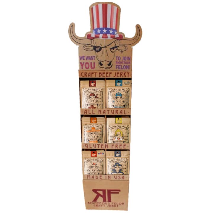 Righteous Felon Craft Jerky - Wholesale Jerky - Variety Shipper