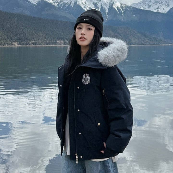 MoodGold - Wholesale Jacket – Women's - Fur Collar Cotton Workwear Jacket6