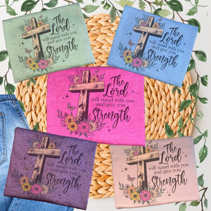 The Lord Strength SoftStyle T-shirt  for wholesale by Duck Creations Wholesale