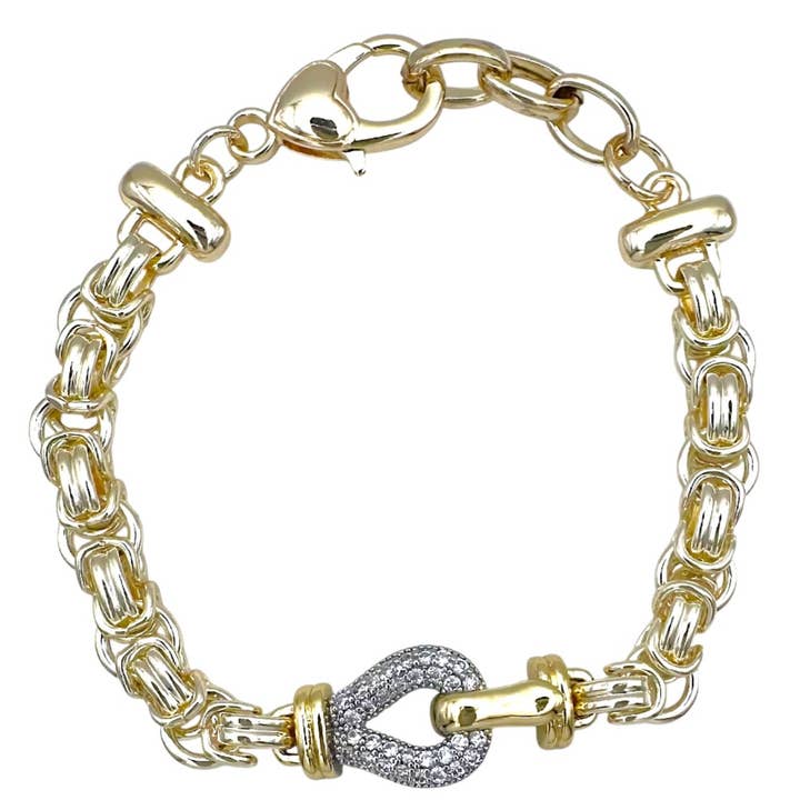 Bracelet à fermoir en cristal byzantin pour la vente par My Best Kept Jewelry