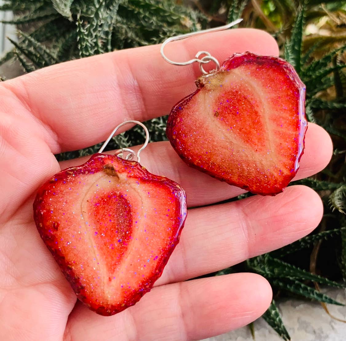 Glitterlimes - Wholesale Dangle Earrings - Strawberry Fruit Earrings - Fruit Jewelry4