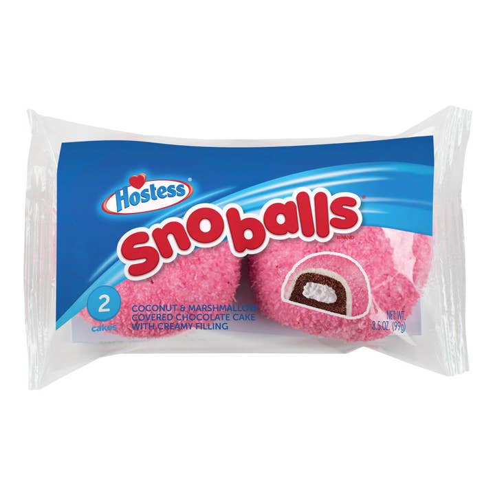 Long Island Candy Factory - Wholesale Cupcake - Hostess Snoball Snowball 2 Pack 3. Oz, 6 Ct SINGLE SERVE