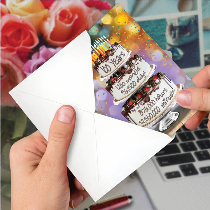 NobleWorks - Wholesale Birthday Card - Birthday Card - 100 Year Time Count2