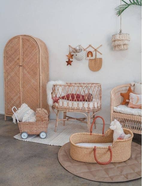 The African Home Goods - Wholesale Bassinet - Baby - Natural Bassinet Moses Basket3