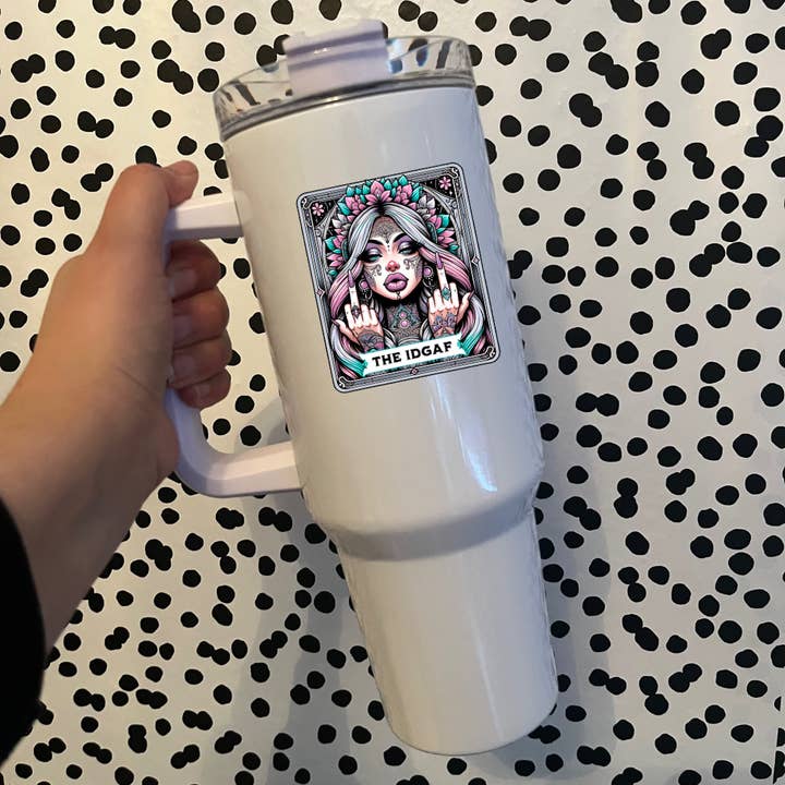 Witchy Tarot Card 40 ounce tumbler, isoleret vandtumbler for engroshandel hos Fbombs & Booze