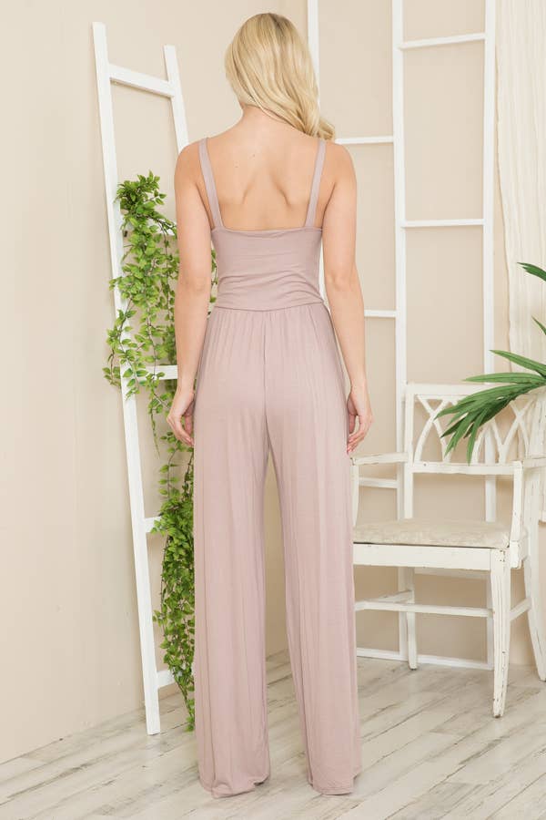 Burgundy Apparel - Wholesale Jumpsuit - Women's - SOLID TANK JUMPSUIT3