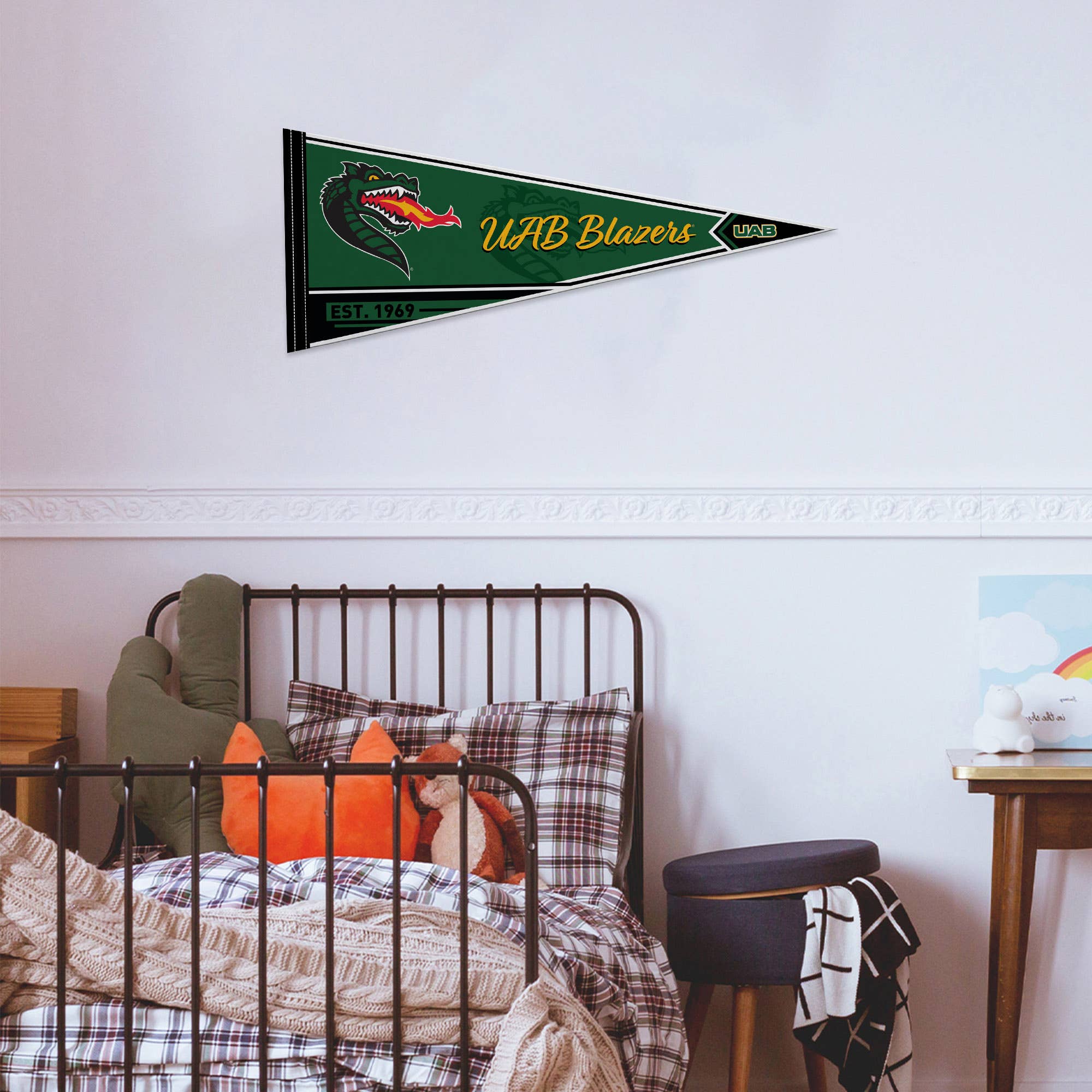 Rico Industries - Wholesale Flag - NCAA  Alabama-Birmingham Blazers - UAB  Design   Pennant3