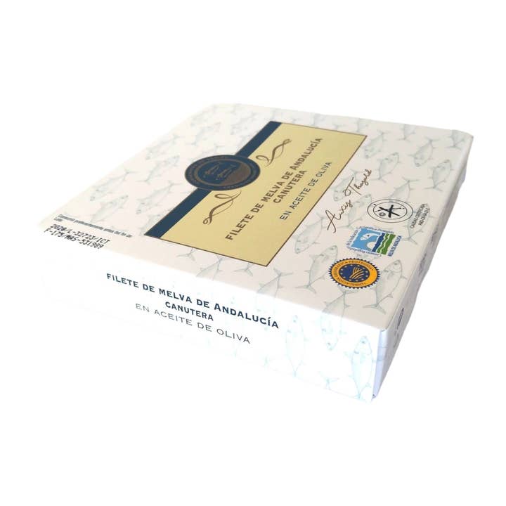 Conservera de Tarifa - Venta al por mayor Conservas de pescado - Filetes de Melva Canutera en aceite de oliva 252g