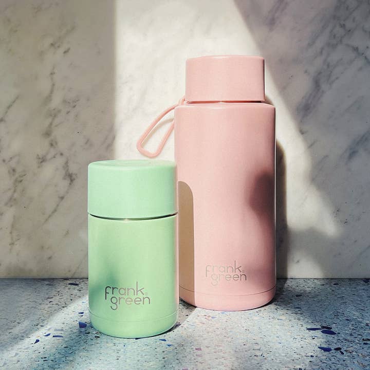 frank green – wholesale Insulated mug/tumbler – 34oz/1L Reusable Bottle Blushed with Flip Straw Lid 1