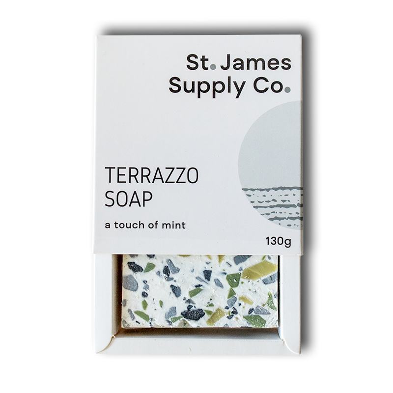 St. James Supply Co. – Großhandel Feste Seife – Terrazzo-Seife1
