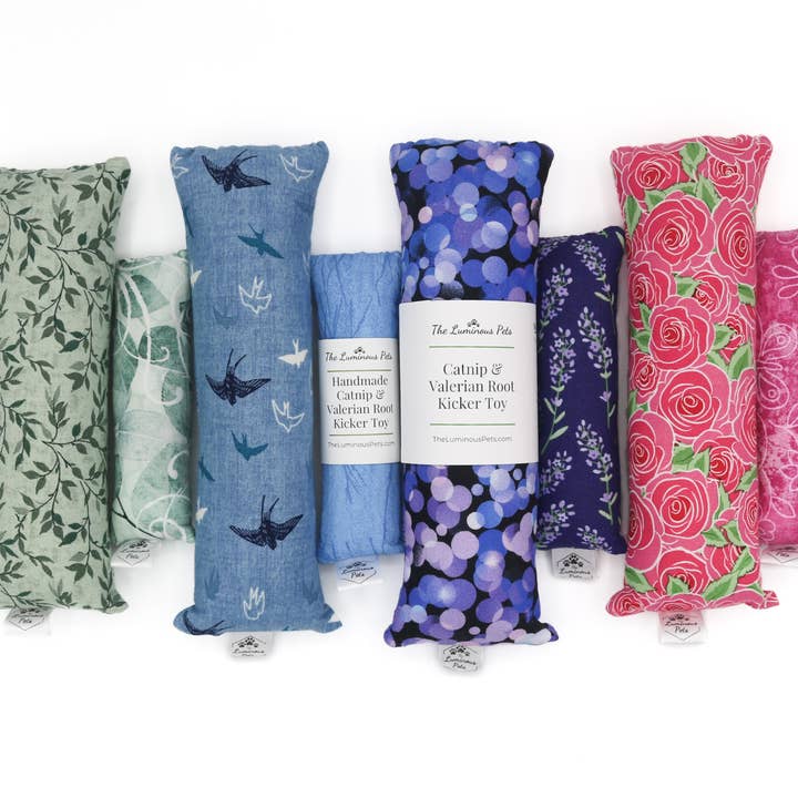 Assorted Cool Tones | Catnip with Valerian Root Cat Toy for wholesale by The Luminous Pets