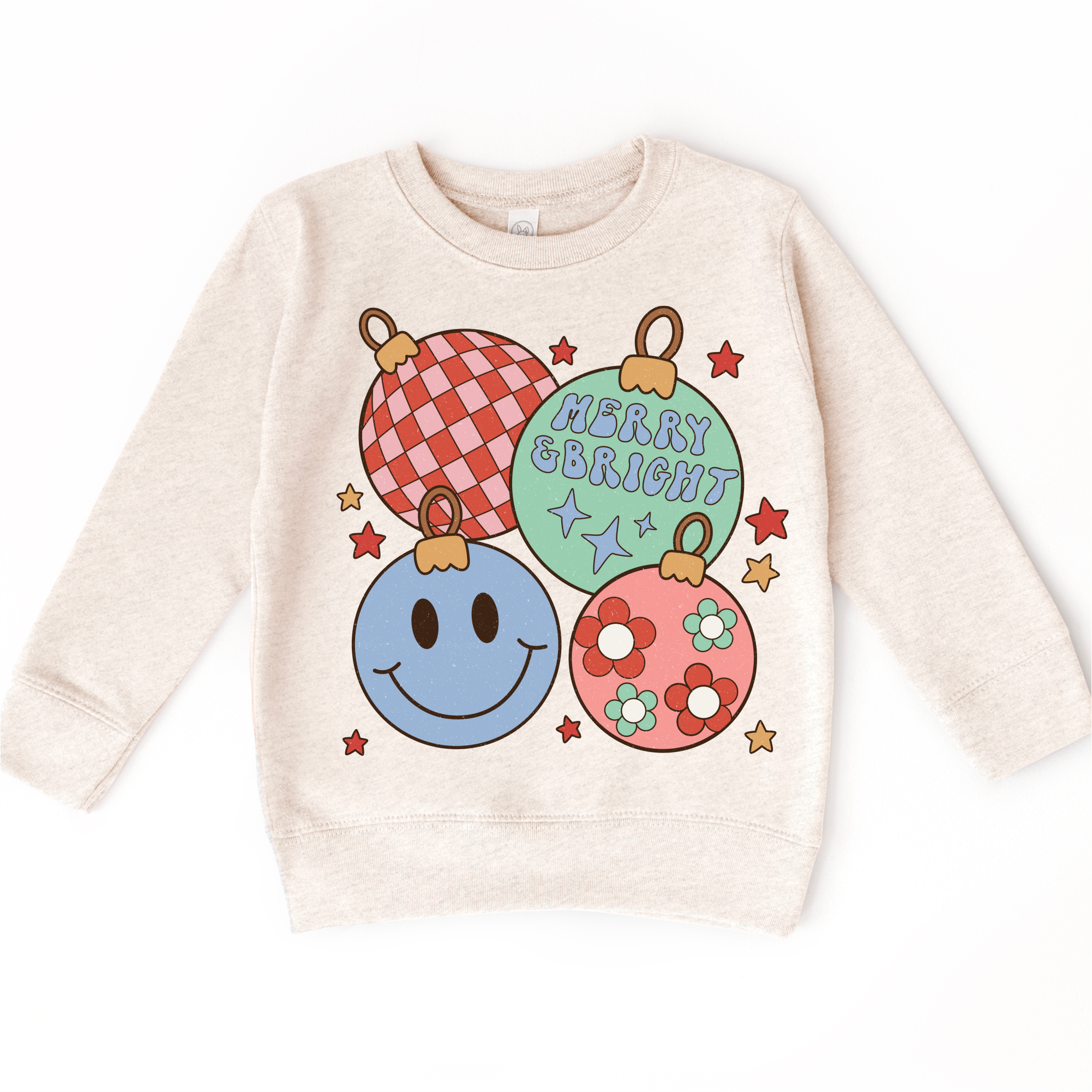 Madi Moosh - Vendita all'ingrosso Maglietta serigrafata - Bambini - Maglietta di Natale Allegra e Brillante - Maglia di Natale4
